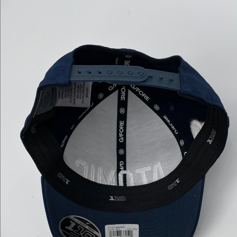 NWT Atomic G/Fore Navy Blue SnapBack Golf Cap Flexfit 110 Adjustable Hat - Picture 10 of 13